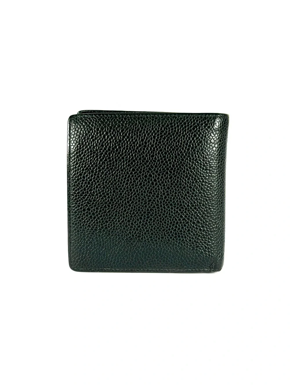 Chanel Black Caviar Leather CC Bifold Wallet Full Inclusion With Entrupy COA